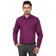 PSK Regular COTTON Full Sleeve Men's Formal Shirt Purple